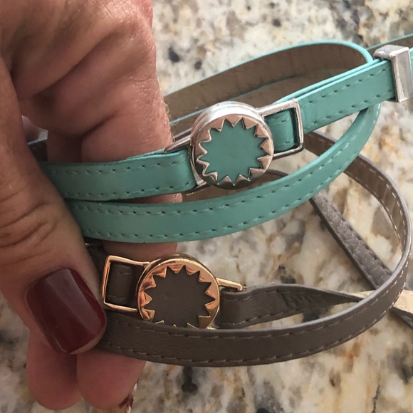 House of Harlow 1960 teal wrap bracelet - Picture 7 of 8